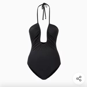NWT Good American Swimsuit Black Leilani One Piece Size XS